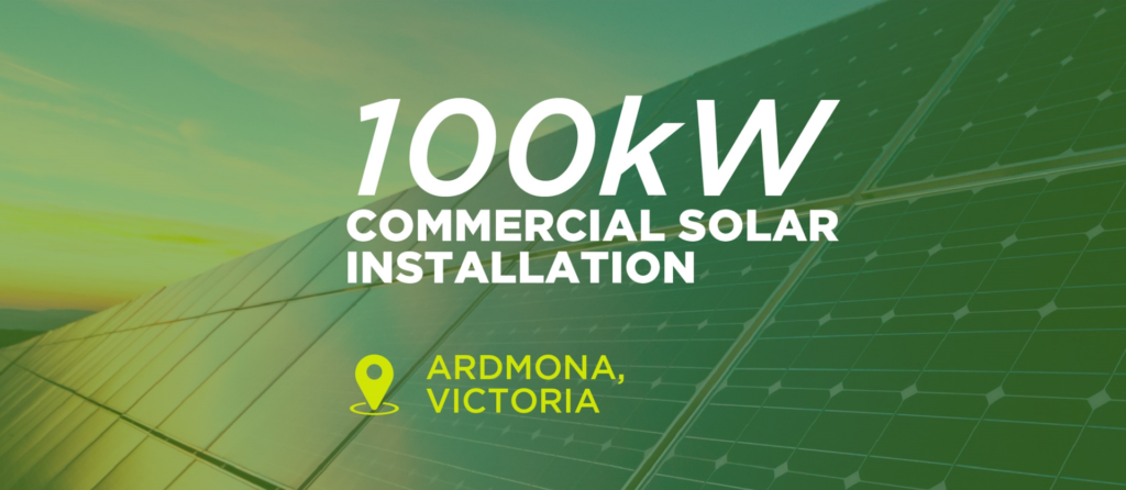 100kW Commercial Solar Installation Ardmona, Victoria, Australia - GEE Energy